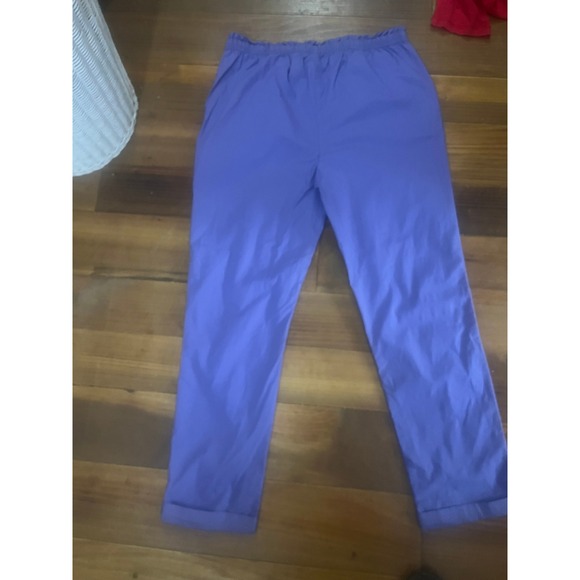 Free Assembly Girls Purple Paperbag Waist Straight Leg Cuffed Pants XXL 18 - Picture 5 of 5